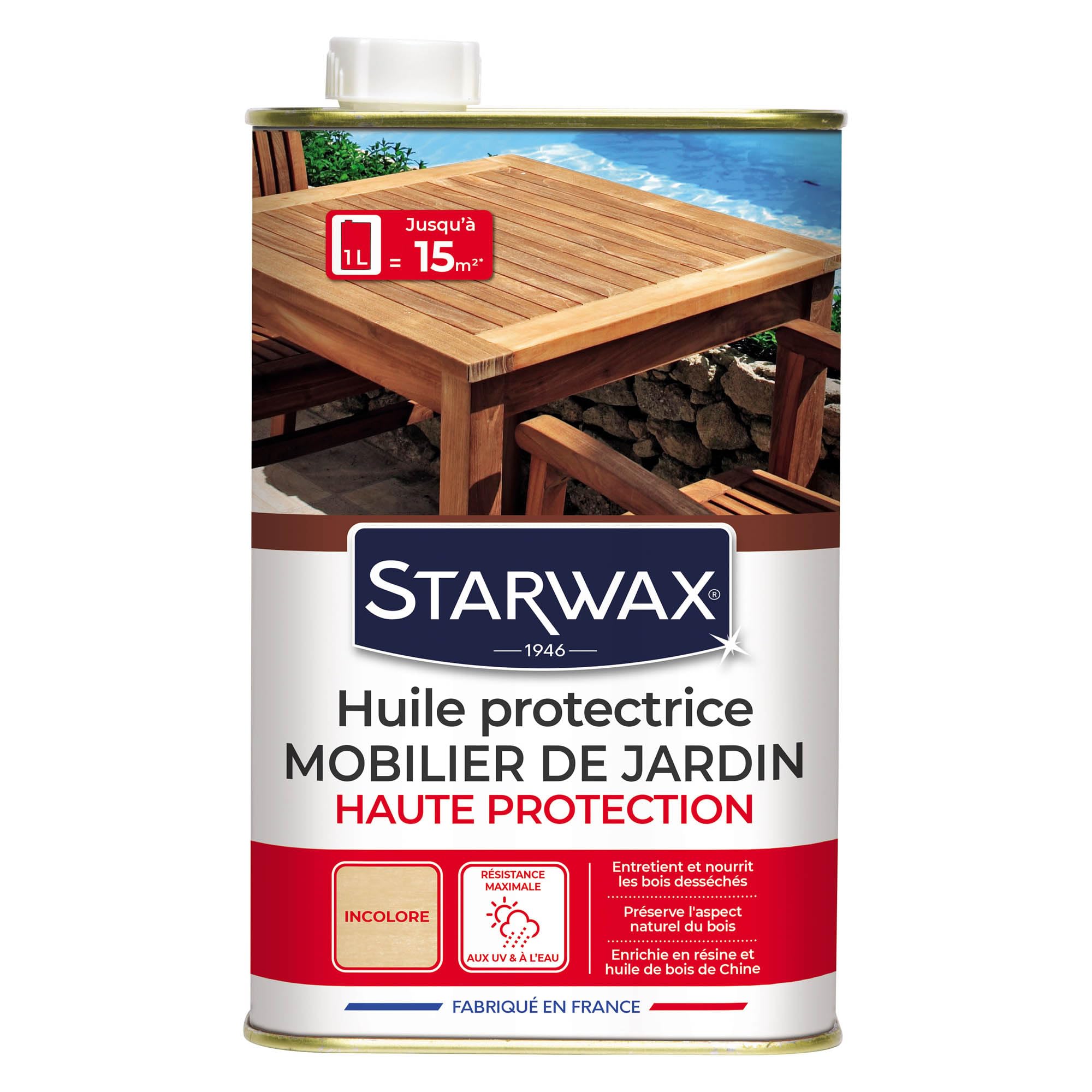 starwax-huile-haute-protection-mobilier-de-jardin-en-bois-1l image 1