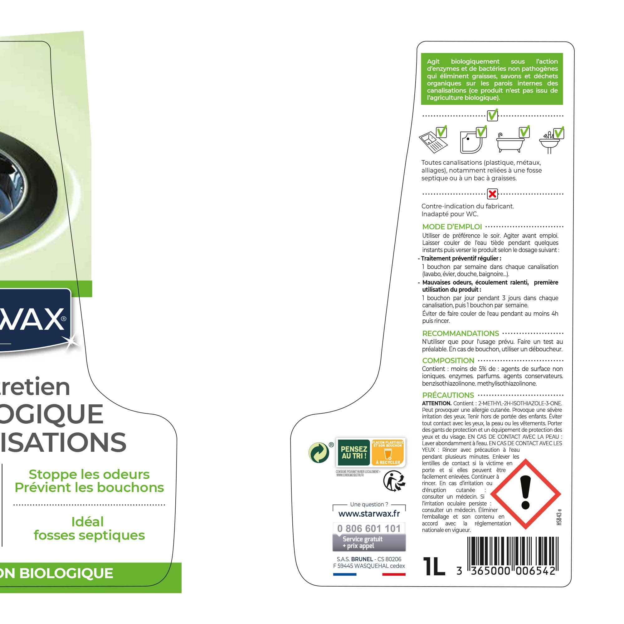 starwax-entretien-biologique-canalisations-1l-anti-odeurs-et-anti-bouchons image 2