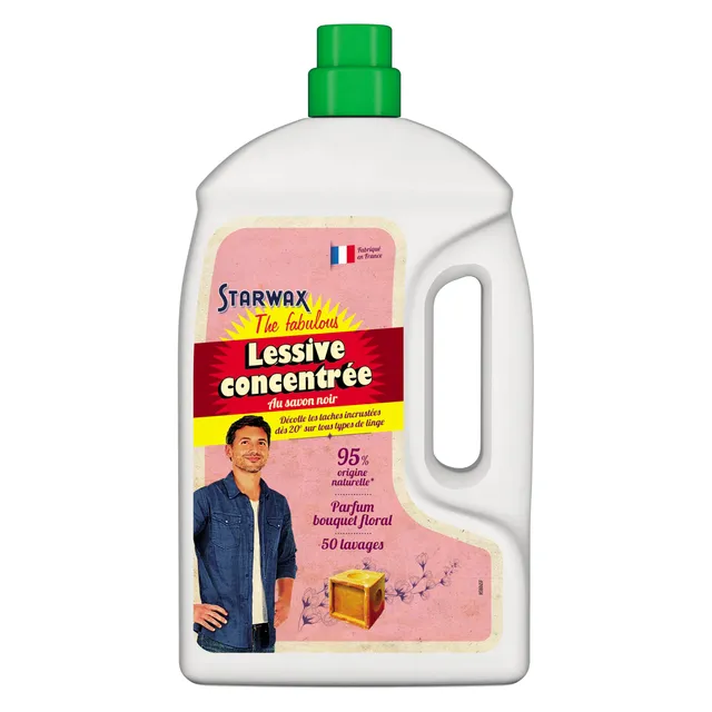 starwax-the-fabulous-lessive-concentr-e-savon-noir-1-5l-50-lavages image 1