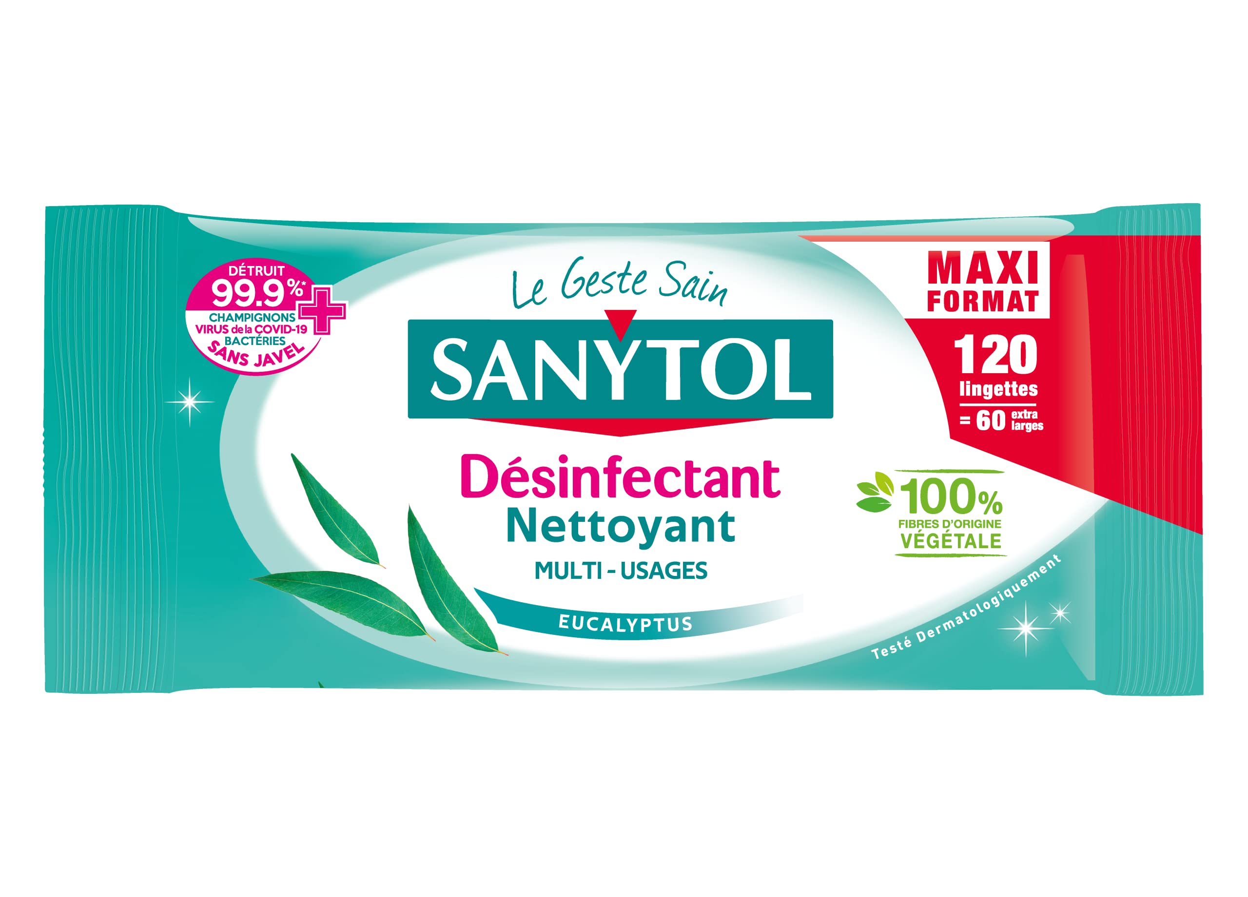 sanytol-lingettes-d-sinfectantes-multi-usages-eucalyptus-x120 image 2