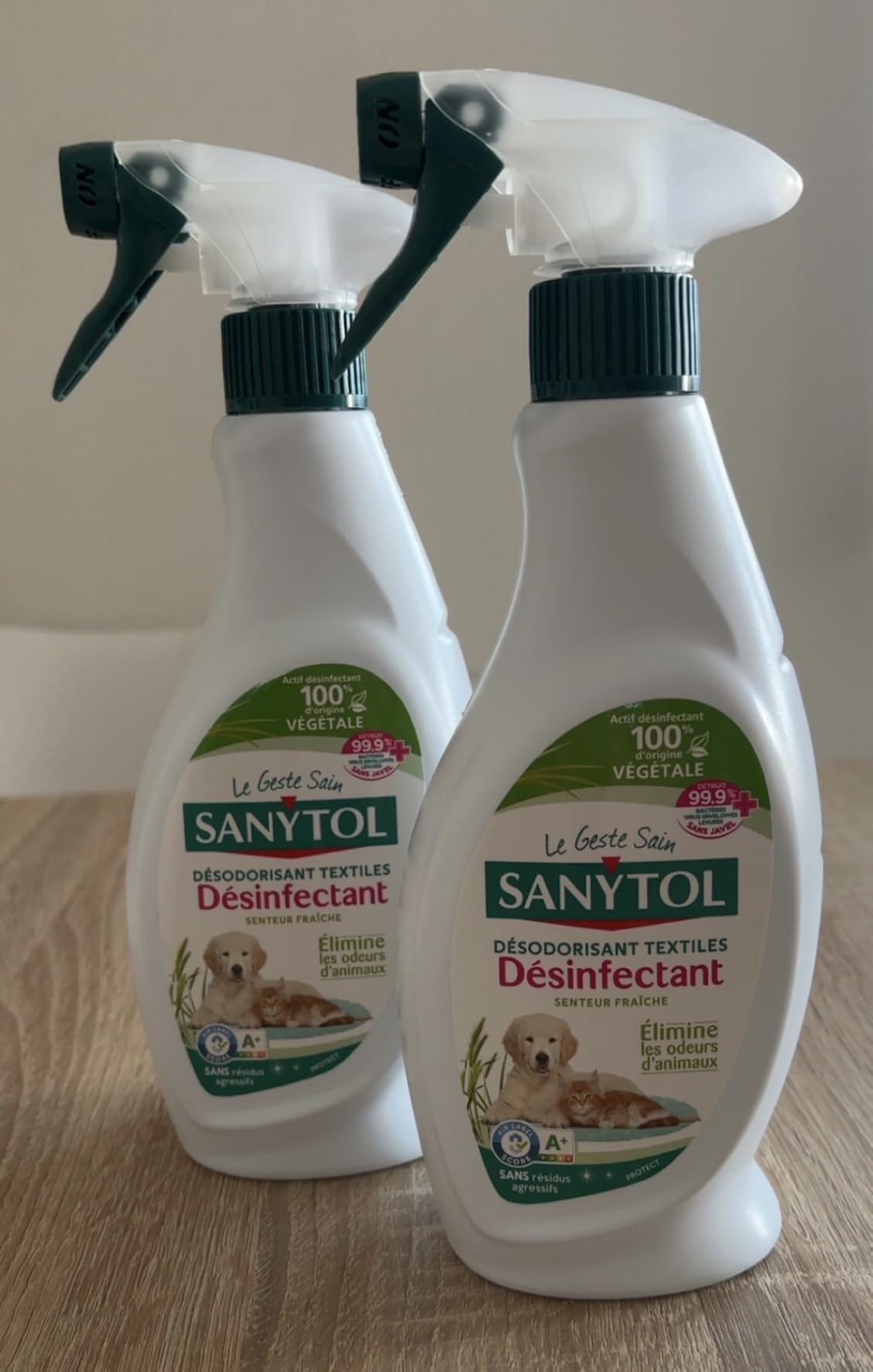 Très bon sur tissus