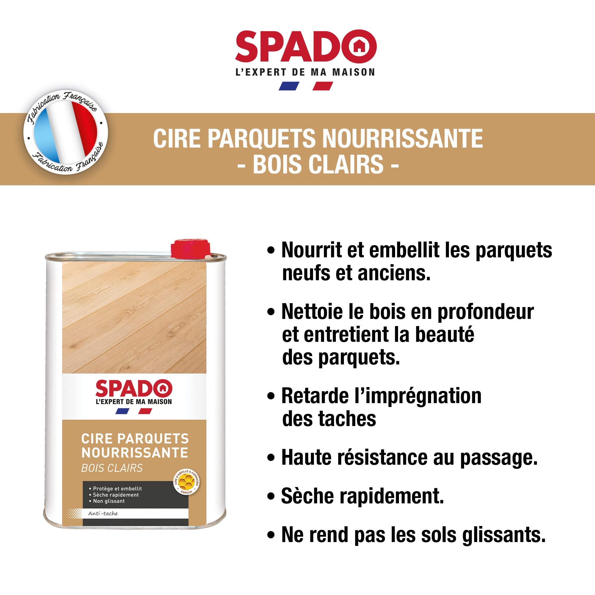 spado-cire-nourrissante-parquets-bois-clairs-1l image 2