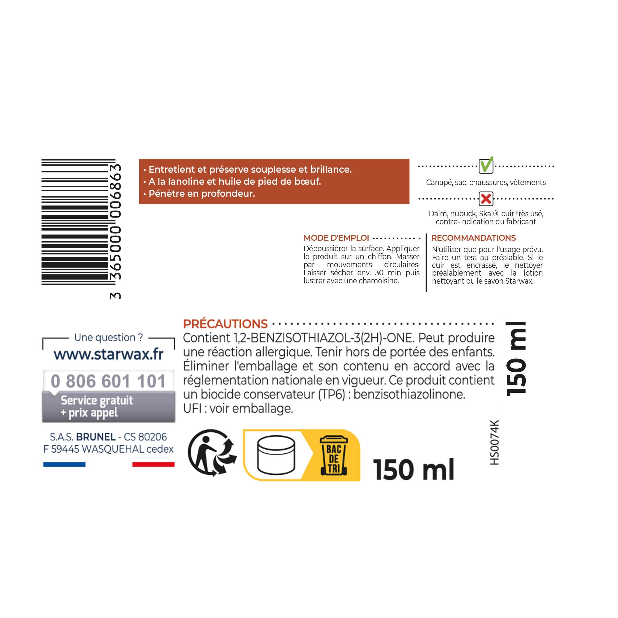 starwax-cr-me-nourrissante-cuir-incolore-150-ml-lanoline image 7