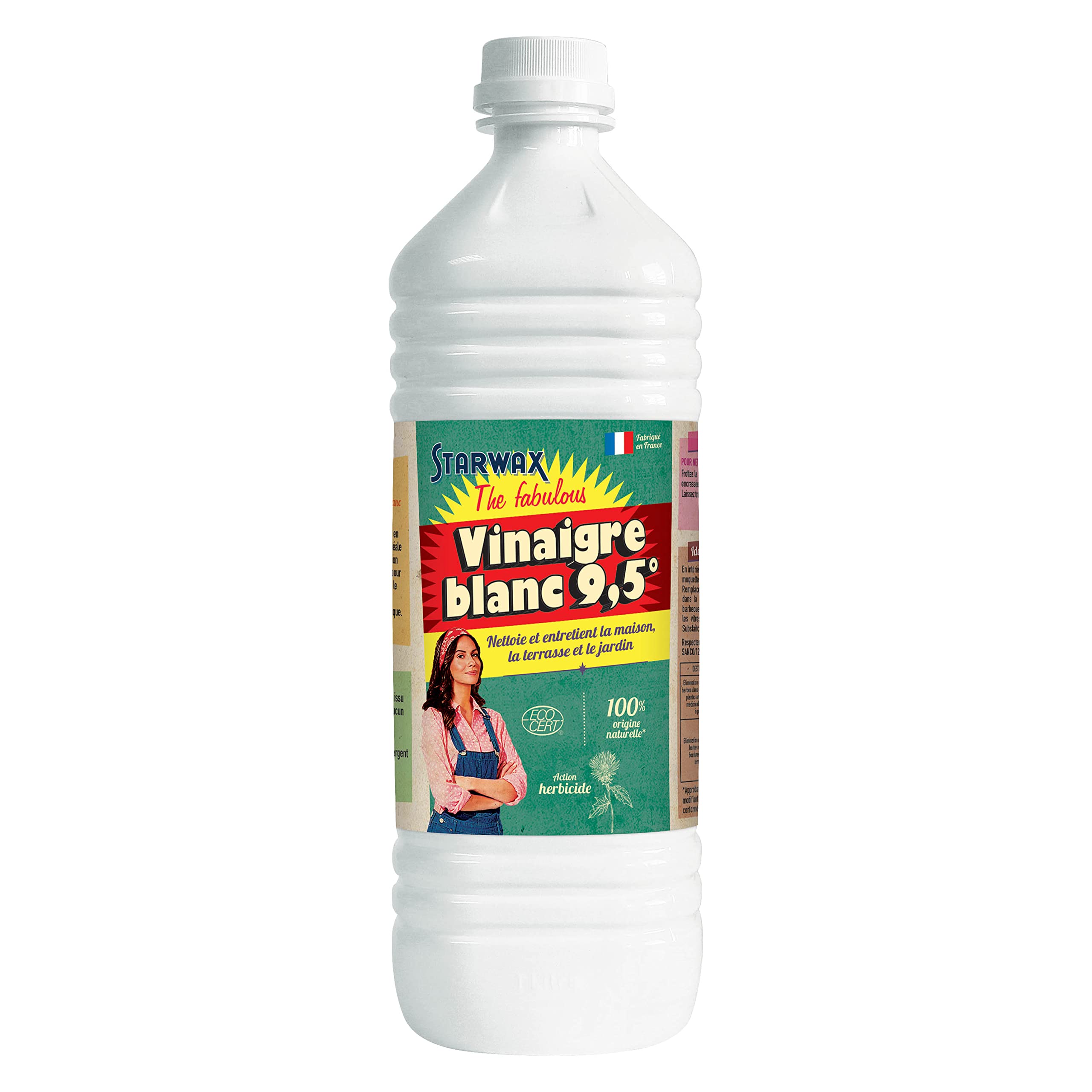 starwax-fabulous-vinaigre-blanc-m-nager-9-5-sans-parfum-1l image 1