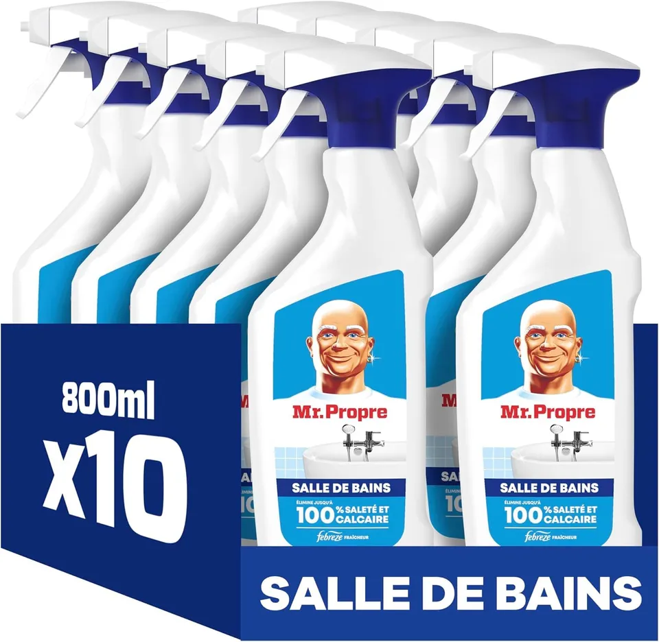 mr-propre-spray-nettoyant-salle-de-bain-anti-calcaire-febreze-10-x-800ml image 1