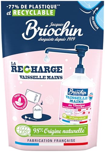 jacques-briochin-recharge-liquide-vaisselle-mains-vinaigre-framboise-450ml image 2