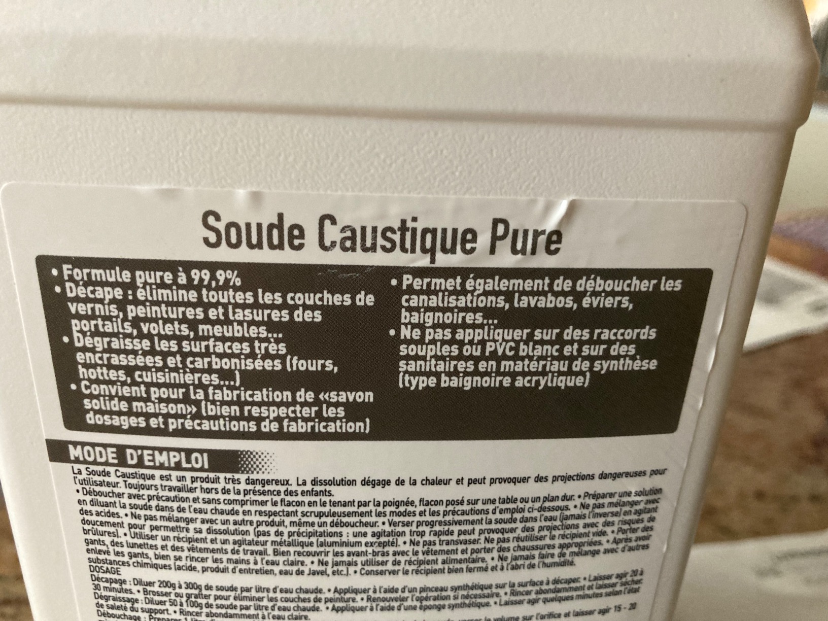 Fait le job, attention dosage