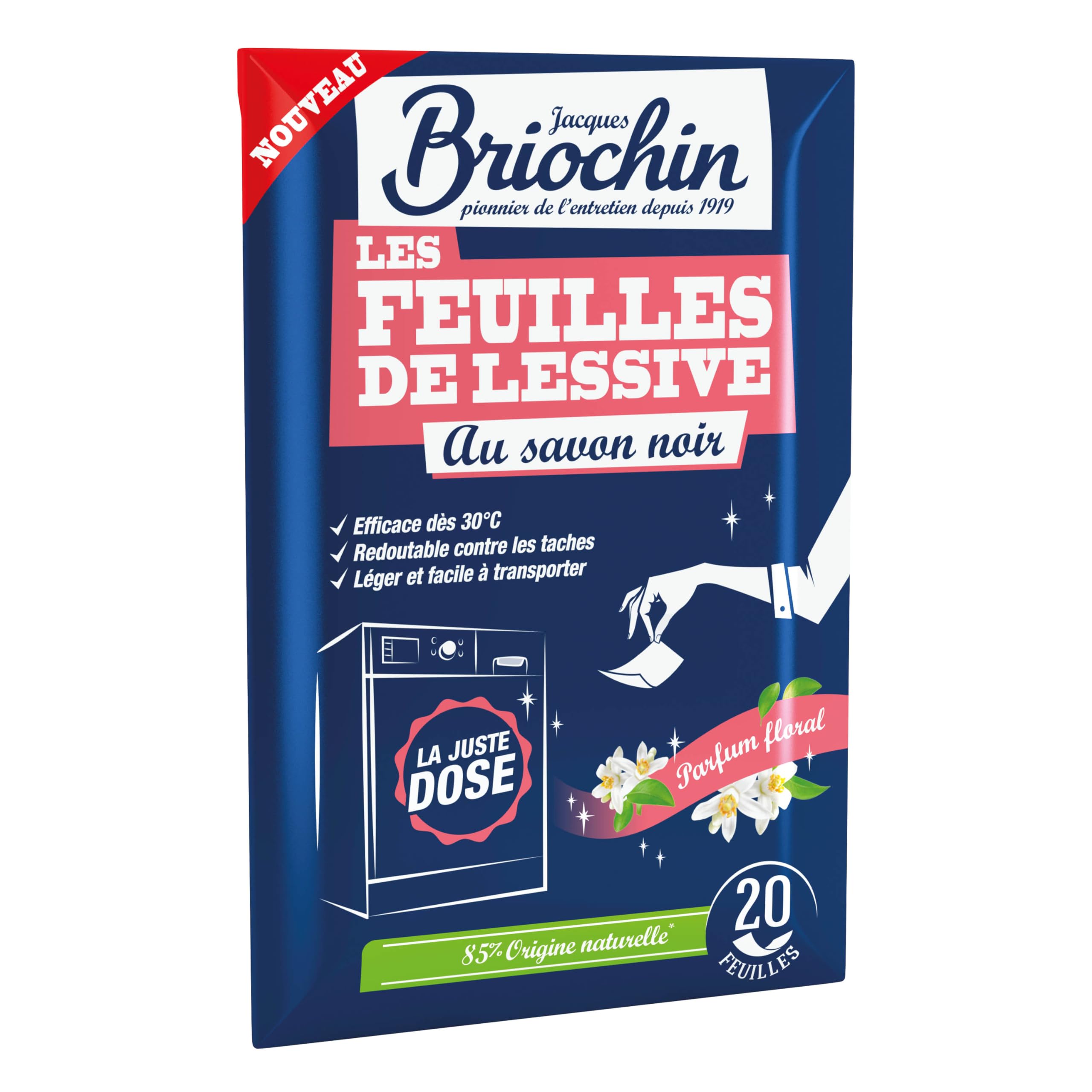 briochin-feuilles-de-lessive-au-savon-noir-20-lavages image 1