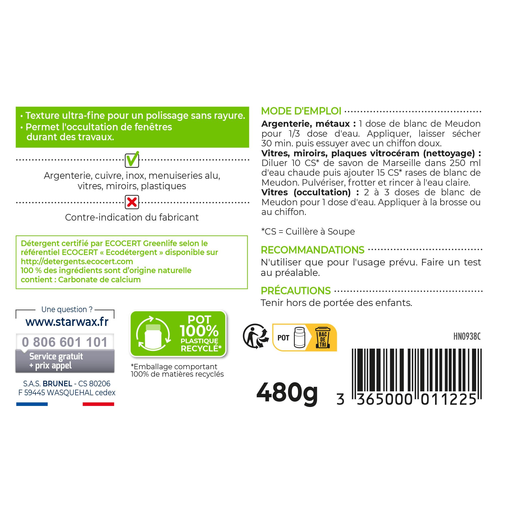 starwax-soluvert-blanc-de-meudon-480g-naturel image 2