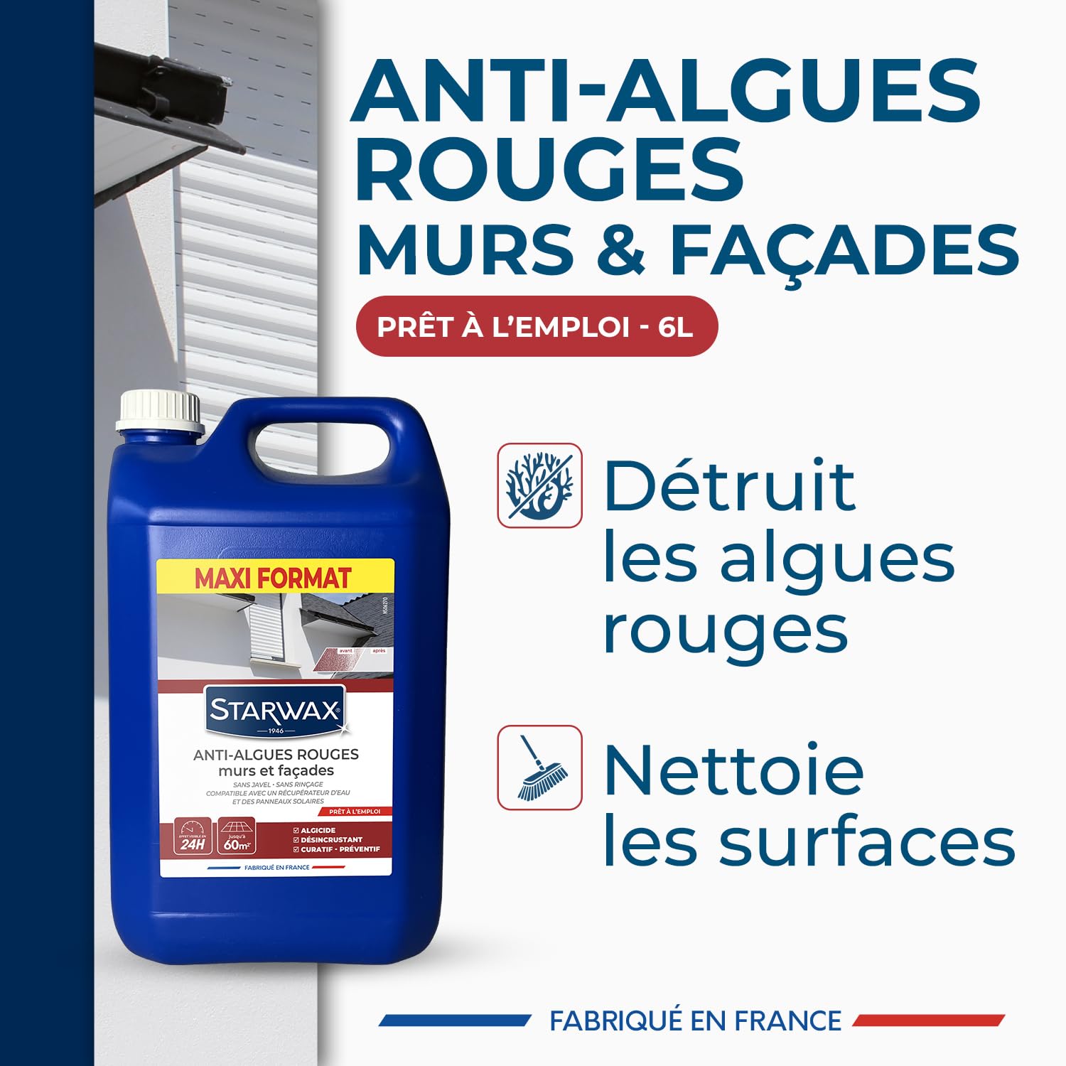 starwax-traitement-anti-algues-rouges-murs-et-fa-ades-6l-pr-t-l-emploi image 2