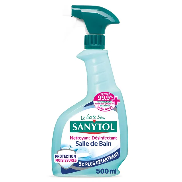 sanytol-d-sinfectant-ultra-d-tartrant-salle-de-bains-fresh-500-ml image 1