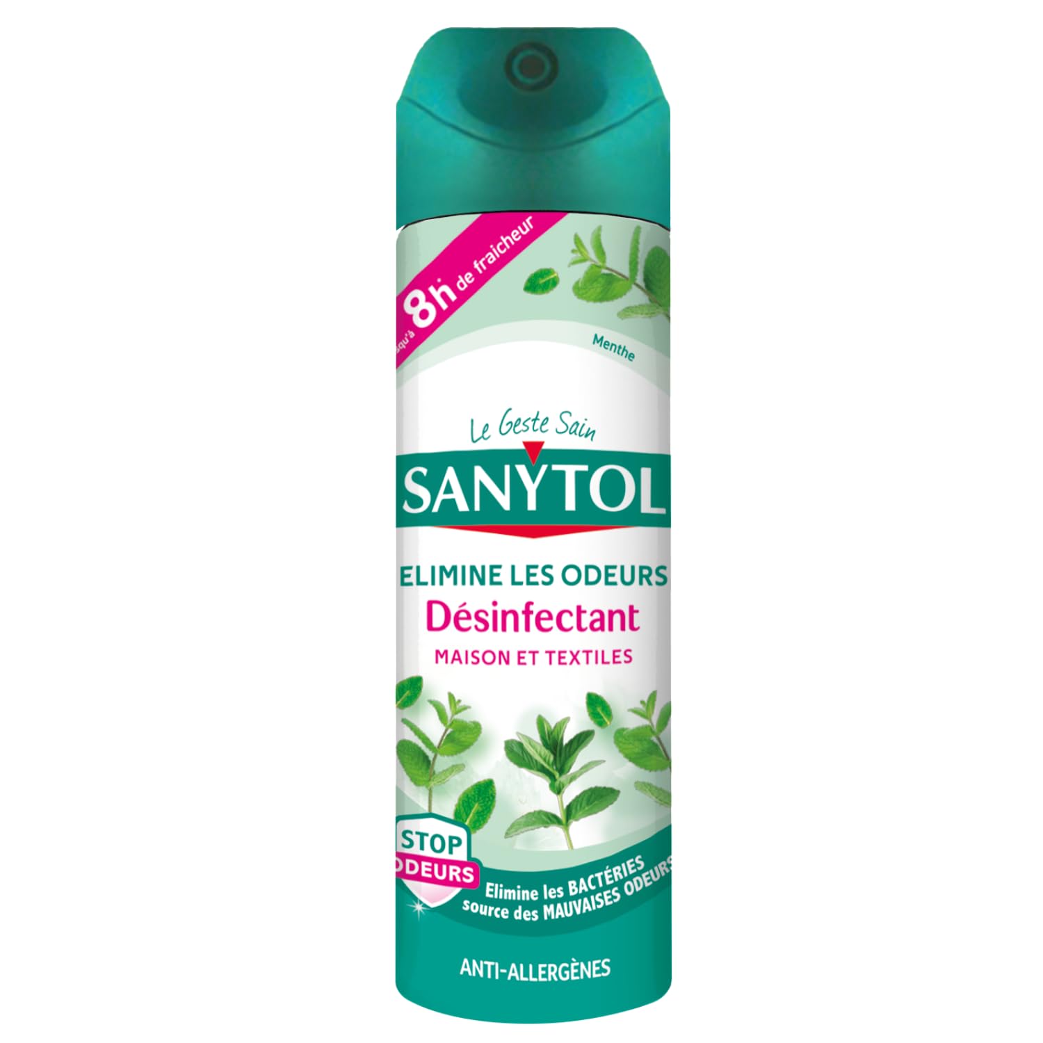 sanytol-d-sinfectant-purificateur-air-surface-textile-menthe-300ml-lot-de-4 image 2