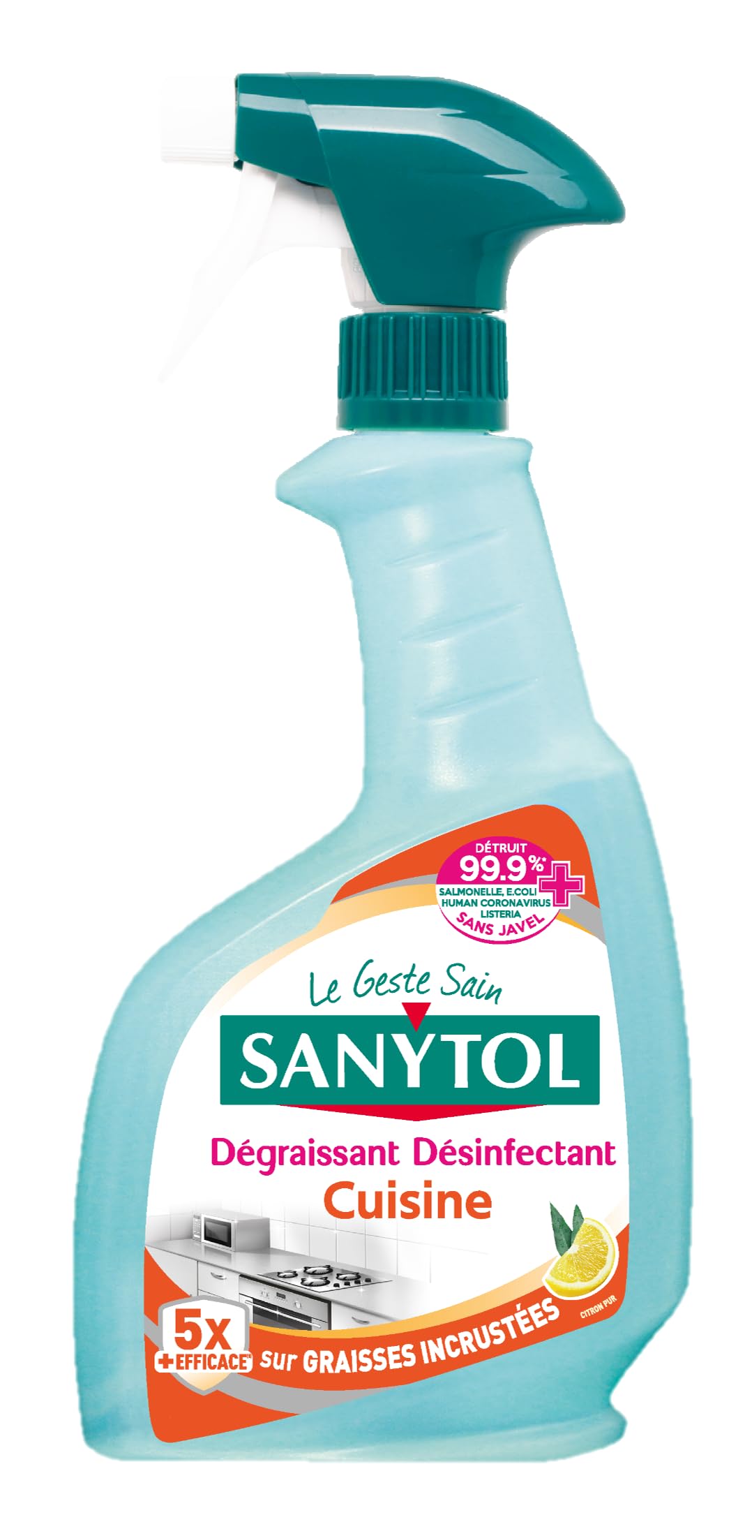 sanytol-cuisine-ultra-d-graissant-d-sinfectant-spray-4-x-500-ml image 2