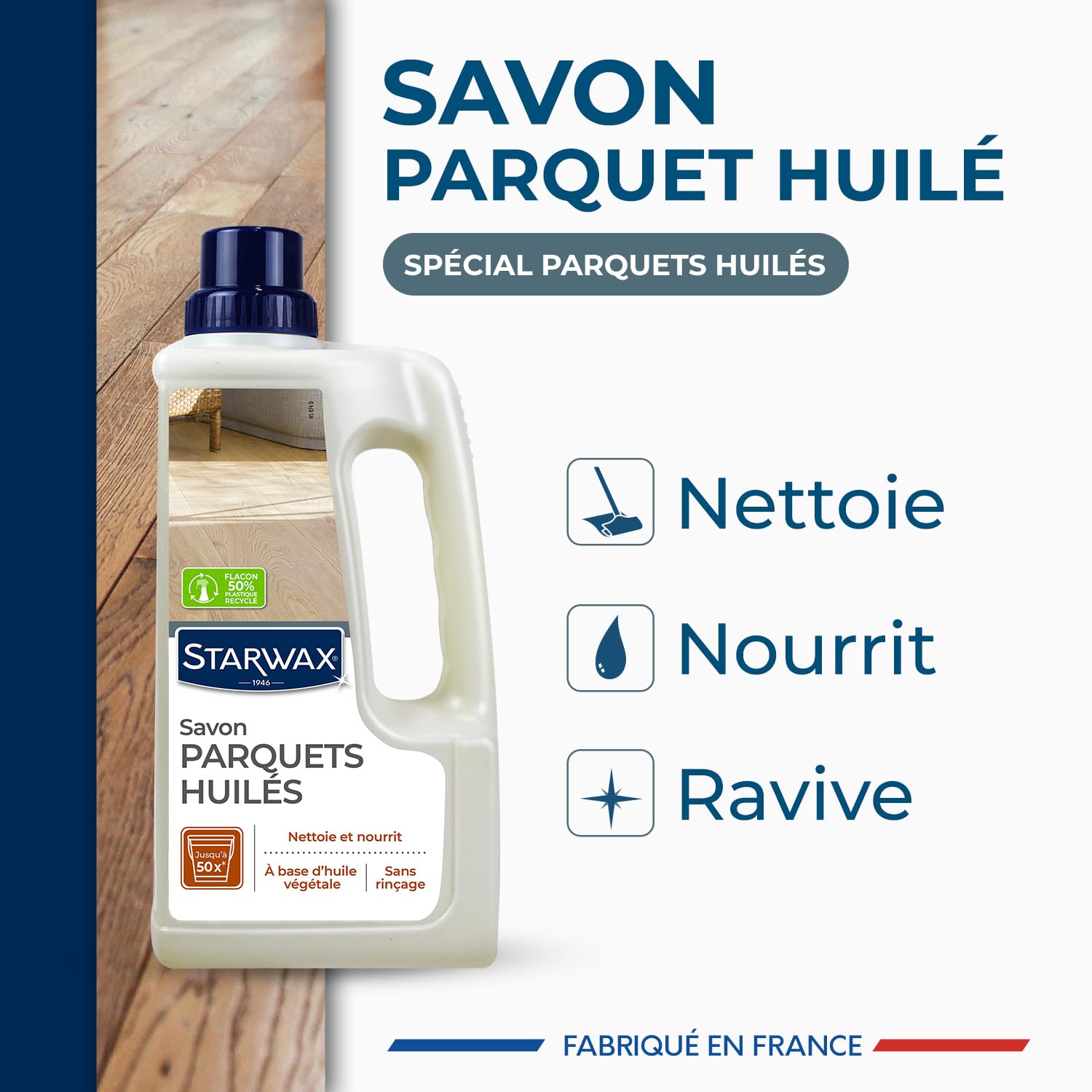 starwax-savon-d-entretien-parquets-huil-s-2-en-1-1l image 2