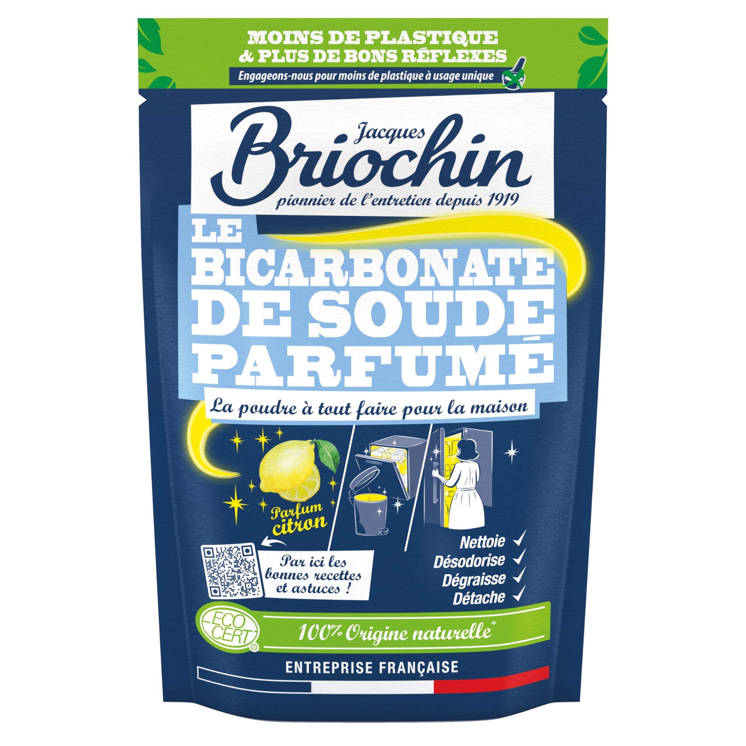 le-briochin-jacques-briochin-bicarbonate-de-soude-multi-usages-citron-500g image 1