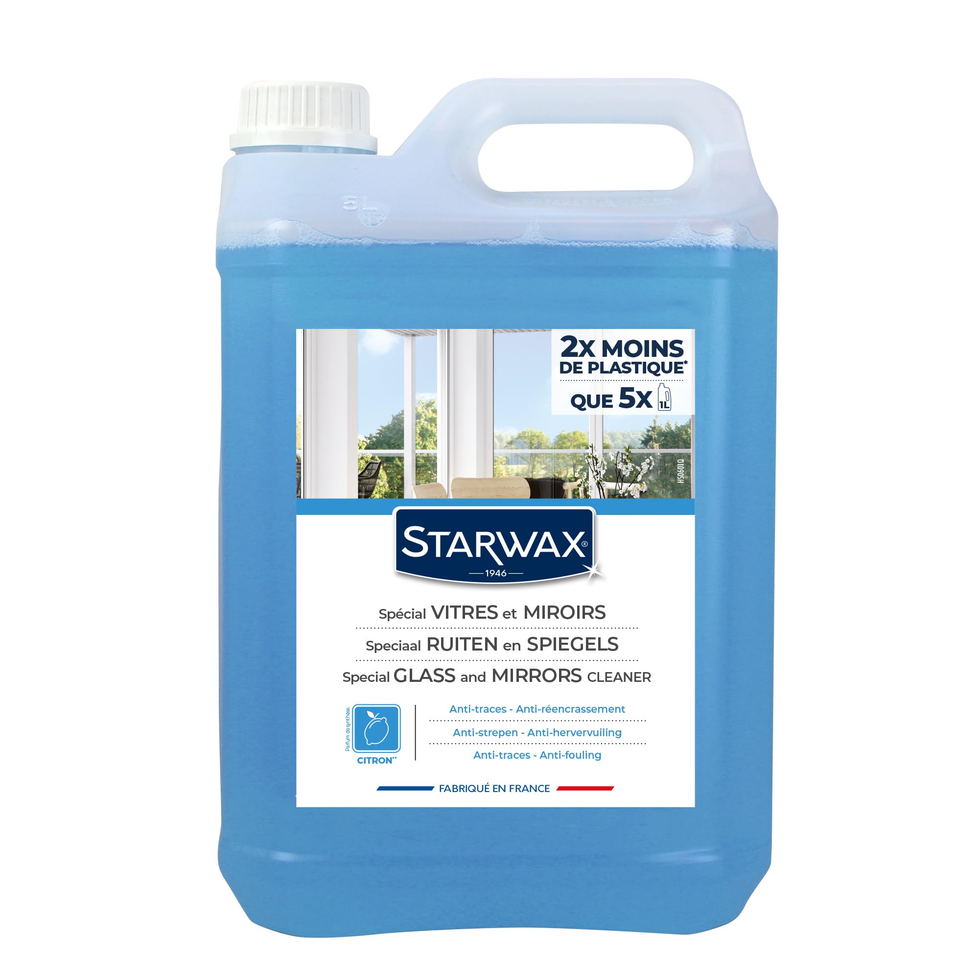 starwax-nettoyant-vitres-et-miroirs-verveine-citron-5l image 1
