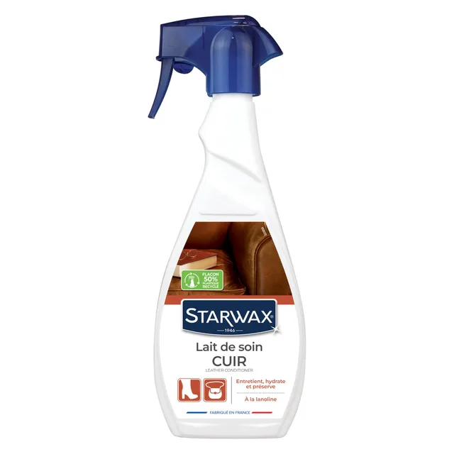 starwax-lait-de-soin-cuir-incolore-500ml-lanoline image 1