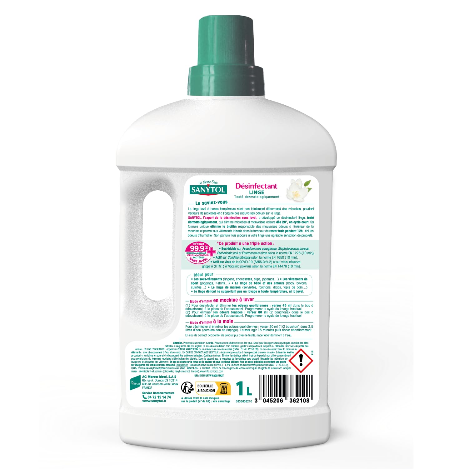 sanytol-stop-odeurs-d-sinfectant-linge-fleurs-blanches-4-x-1l image 3