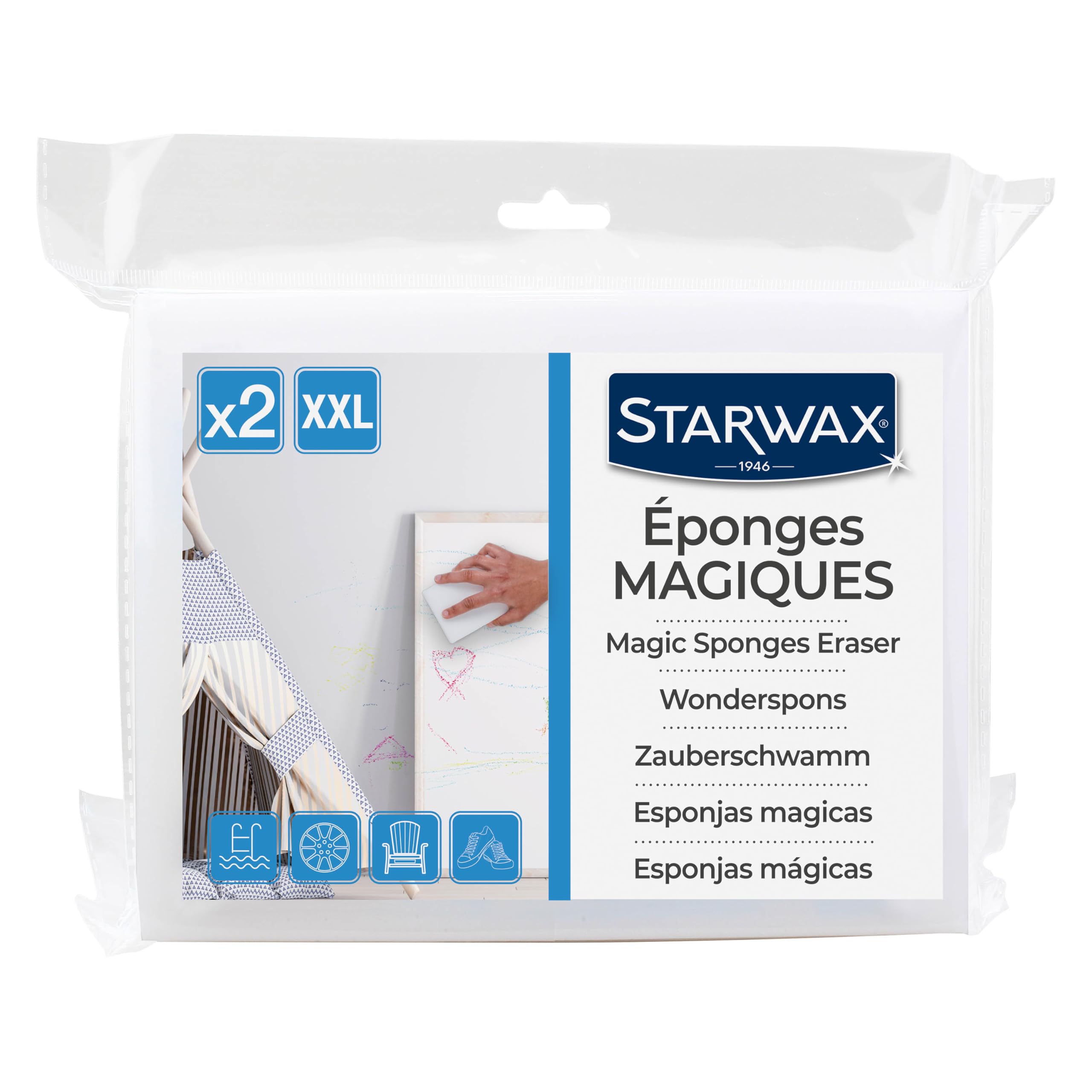 starwax-ponges-magiques-xxl-d-coupables-lot-de-2 image 1