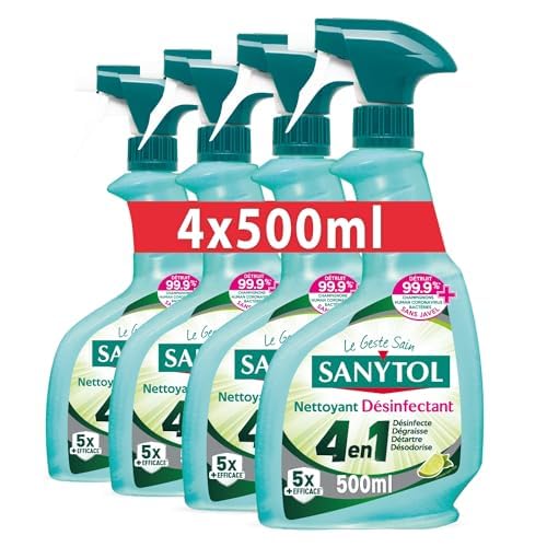 sanytol-nettoyant-d-sinfectant-4-actions-citron-vert-lot-de-4x500-ml image 6