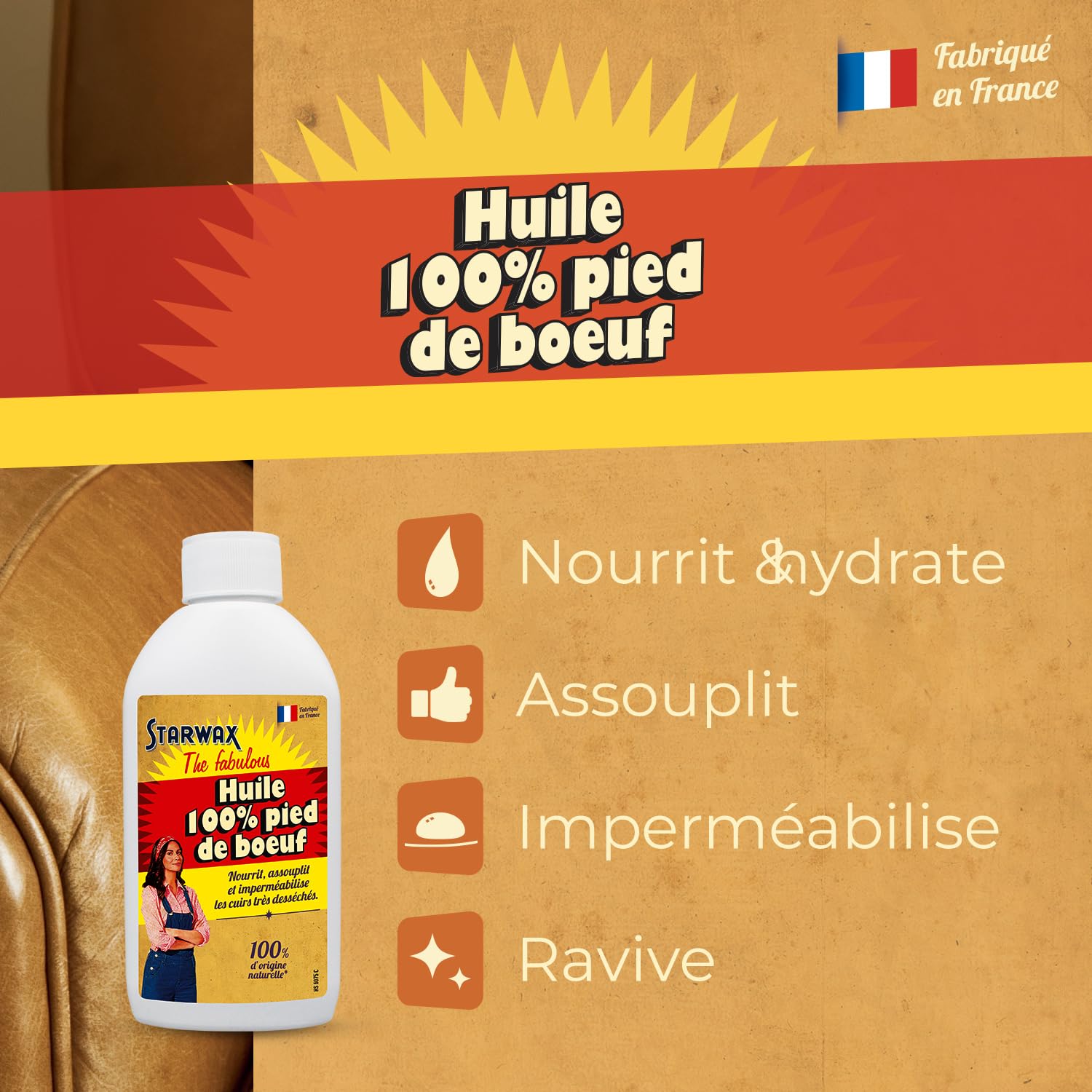 starwax-fabulous-huile-100-pied-de-b-uf-cuirs-250-ml image 2