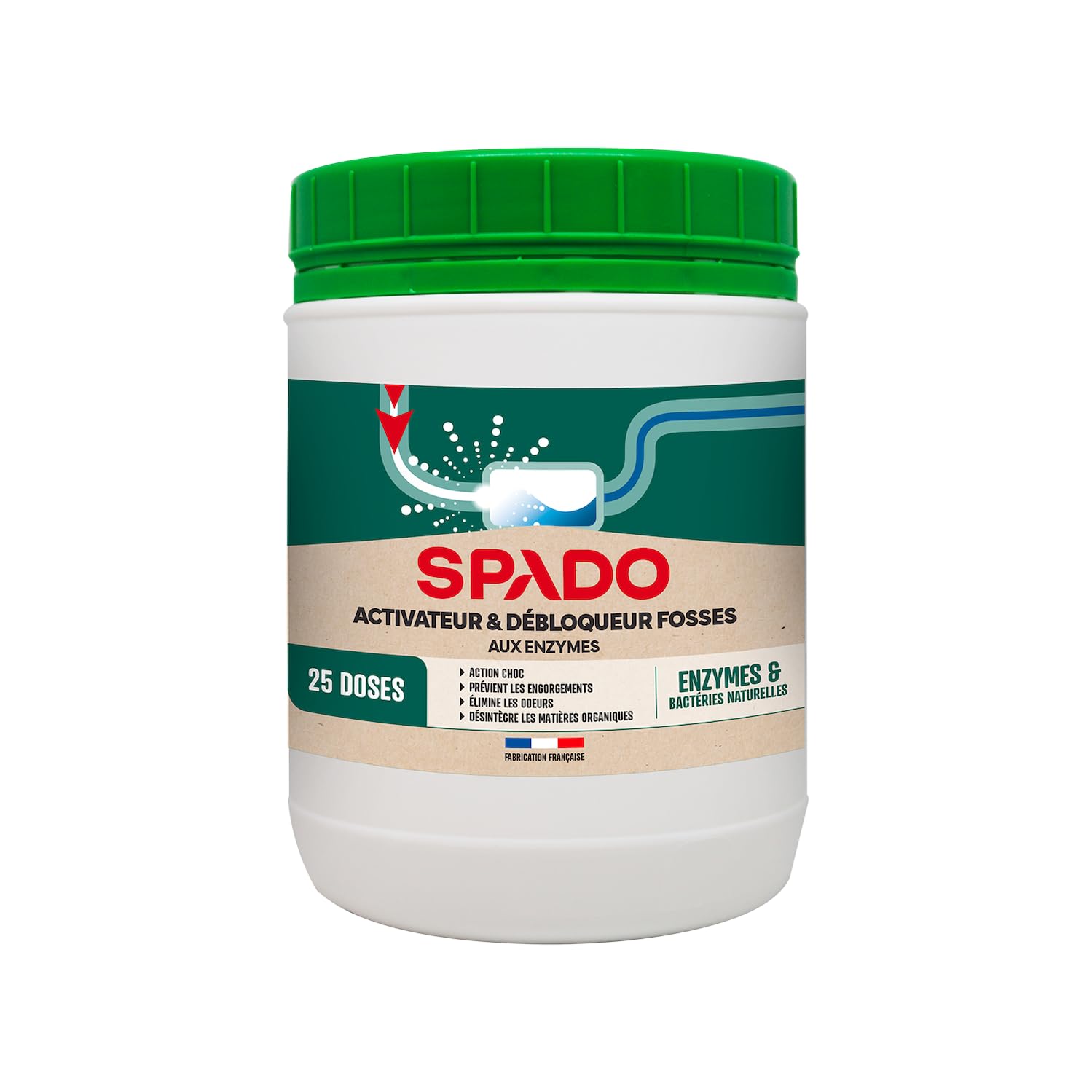 spado-activateur-et-d-bloqueur-fosses-septiques-500g-traitement-choc-biologique image 1