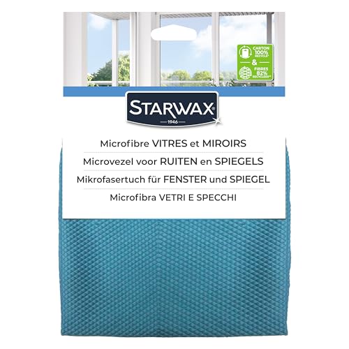 starwax-microfibre-vitres-et-miroirs-nid-d-abeilles-x4-32x36cm image 3