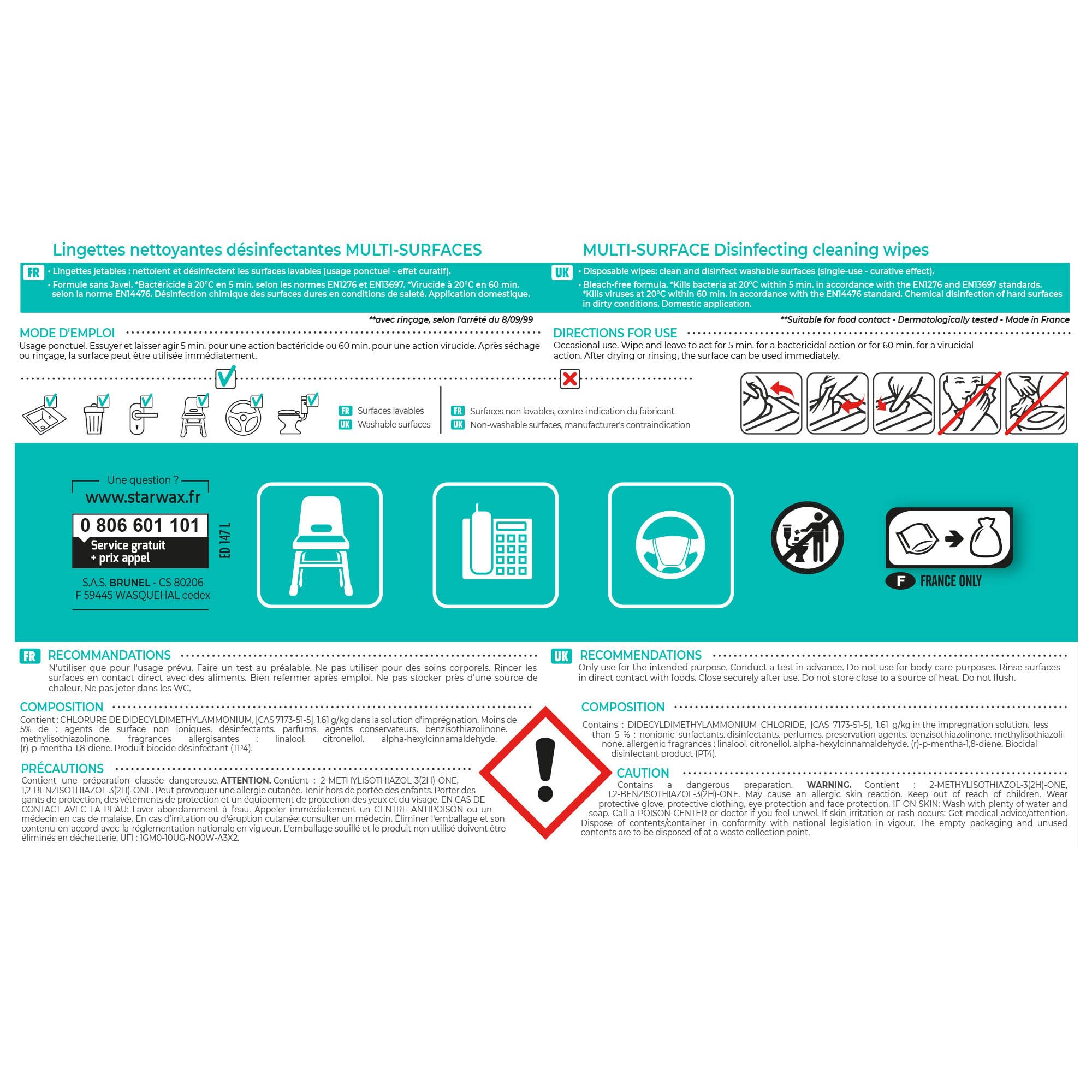 starwax-lingettes-nettoyantes-d-sinfectantes-multi-usages-lot-de-4 image 7