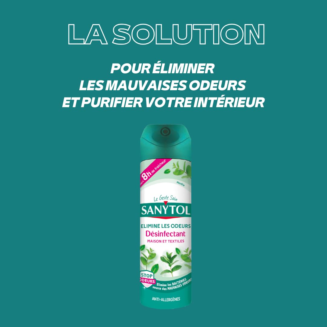 sanytol-d-sinfectant-purificateur-air-surface-textile-menthe-300ml-lot-de-4 image 5