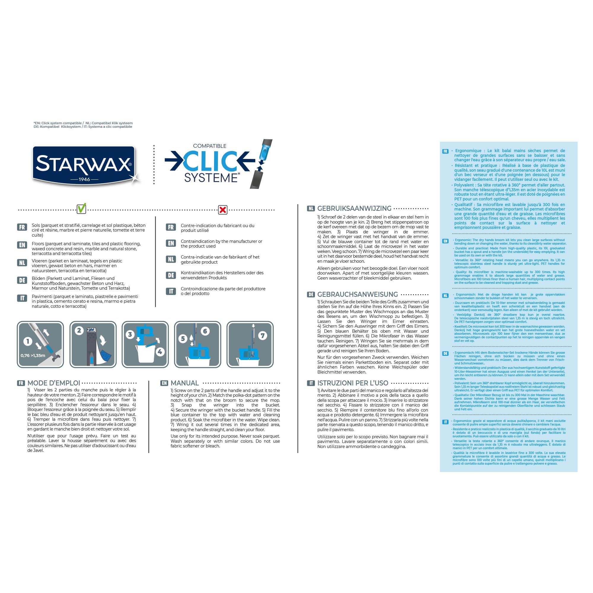 starwax-kit-balai-mains-s-ches-clic-syst-me-10-l image 7