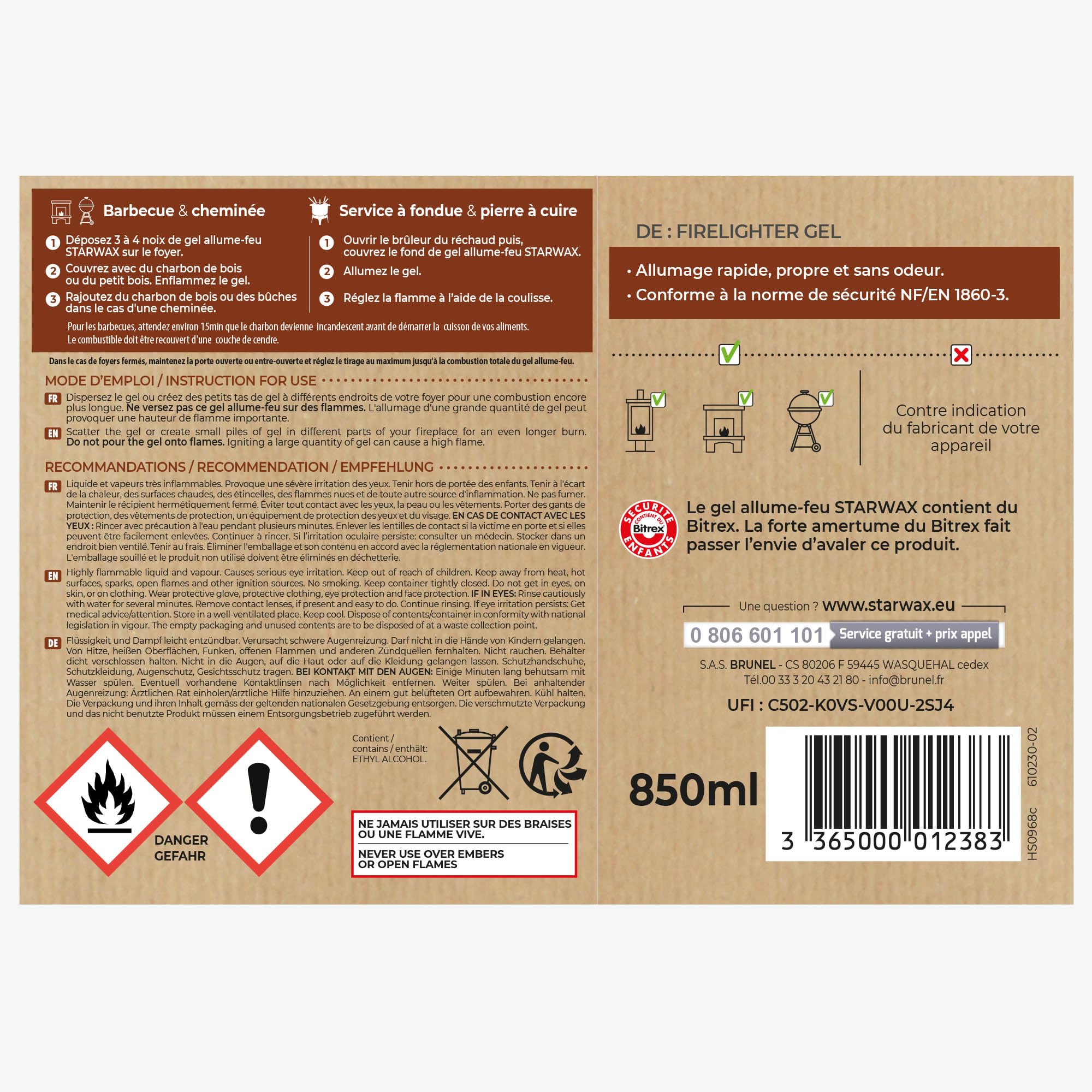 starwax-gel-allume-feu-barbecue-et-chemin-e-850ml image 7