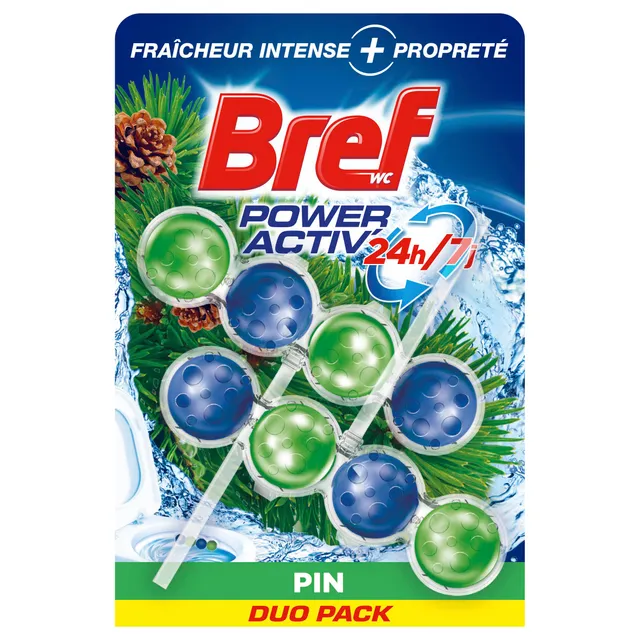 bref-wc-power-activ-pin-bloc-wc-2x50g-fra-cheur-pin-anti-calcaire image 1