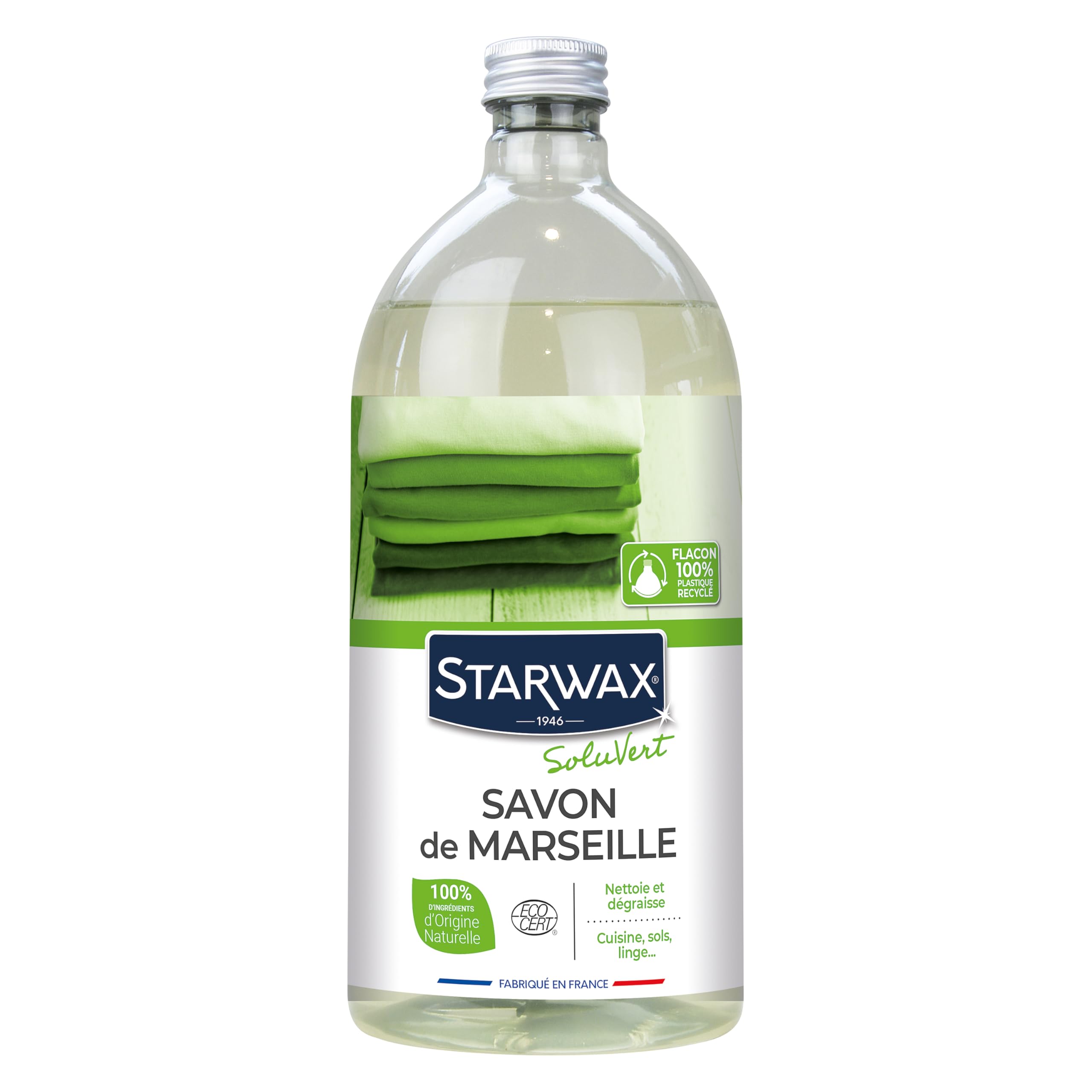 starwax-soluvert-savon-de-marseille-liquide-1-l image 1