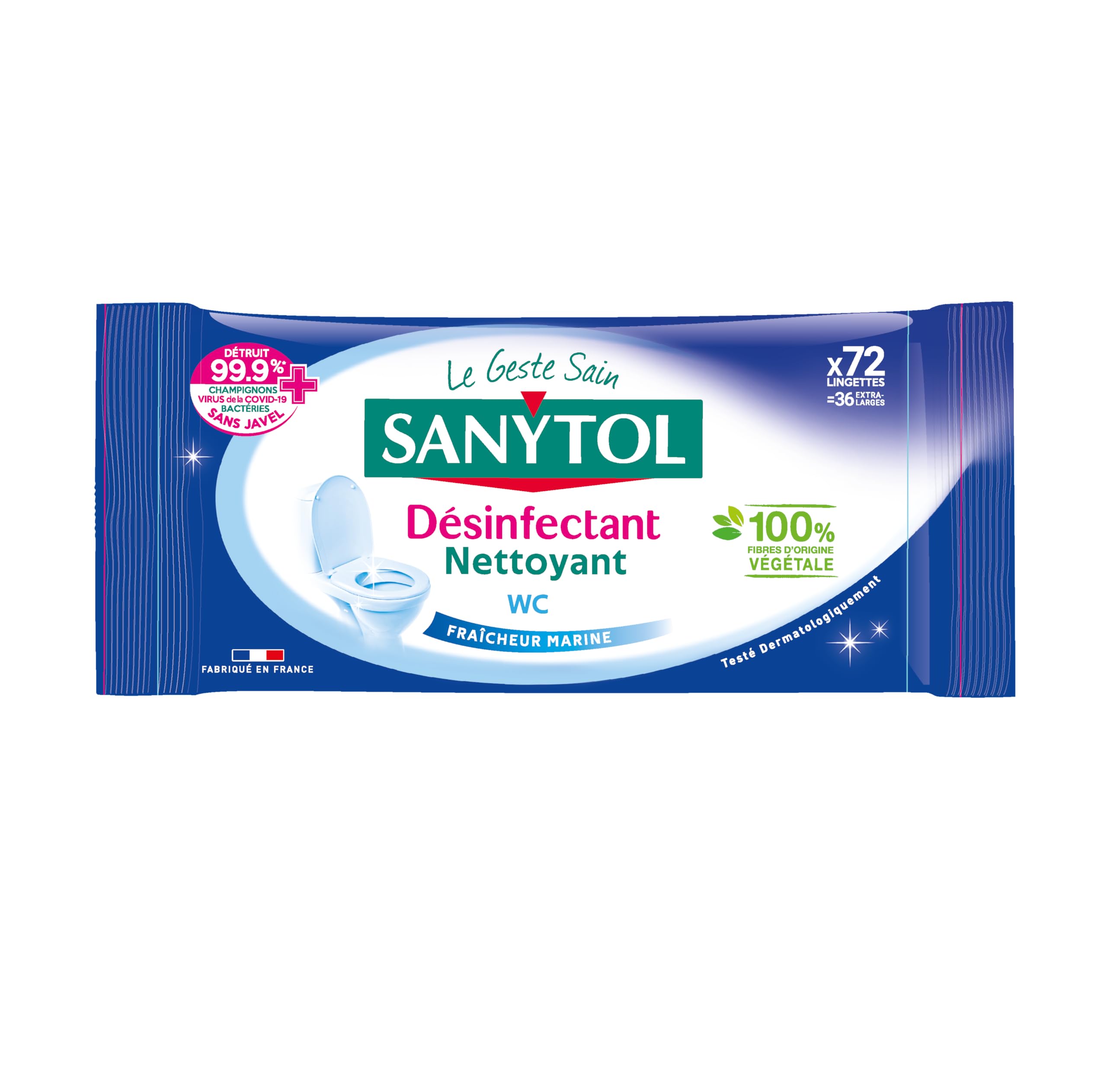 sanytol-lingettes-d-sinfectantes-wc-fra-cheur-marine-3x72 image 2
