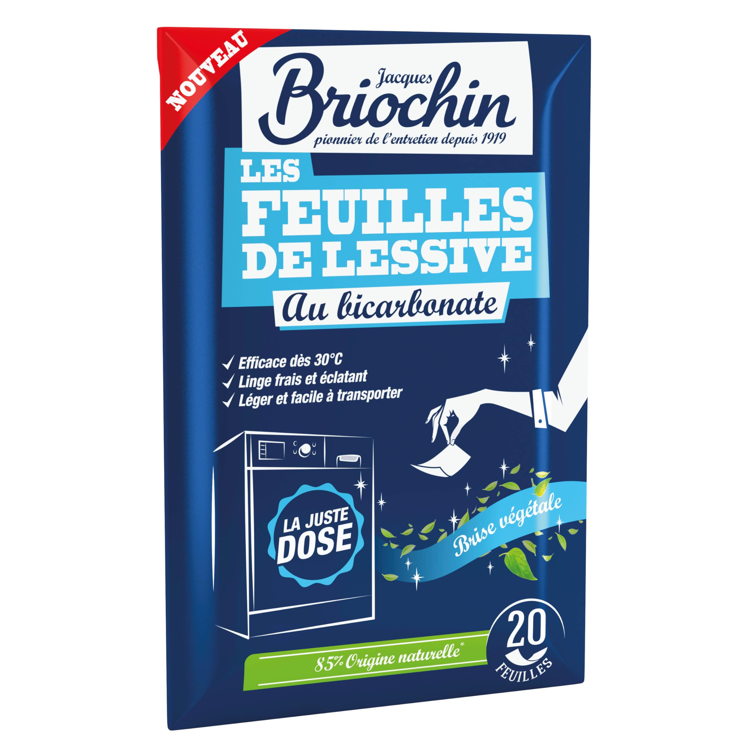 jacques-briochin-feuilles-de-lessive-bicarbonate-brise-v-g-tale-x20 image 1