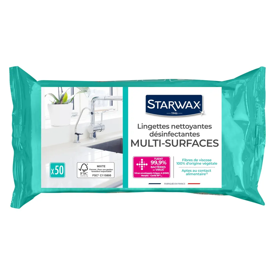 starwax-lingettes-nettoyantes-d-sinfectantes-multi-usages-lot-de-4 image 1