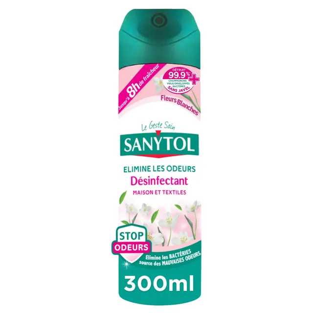 sanytol-d-sodorisant-d-sinfectant-fra-cheur-fleurs-blanches-300-ml image 1