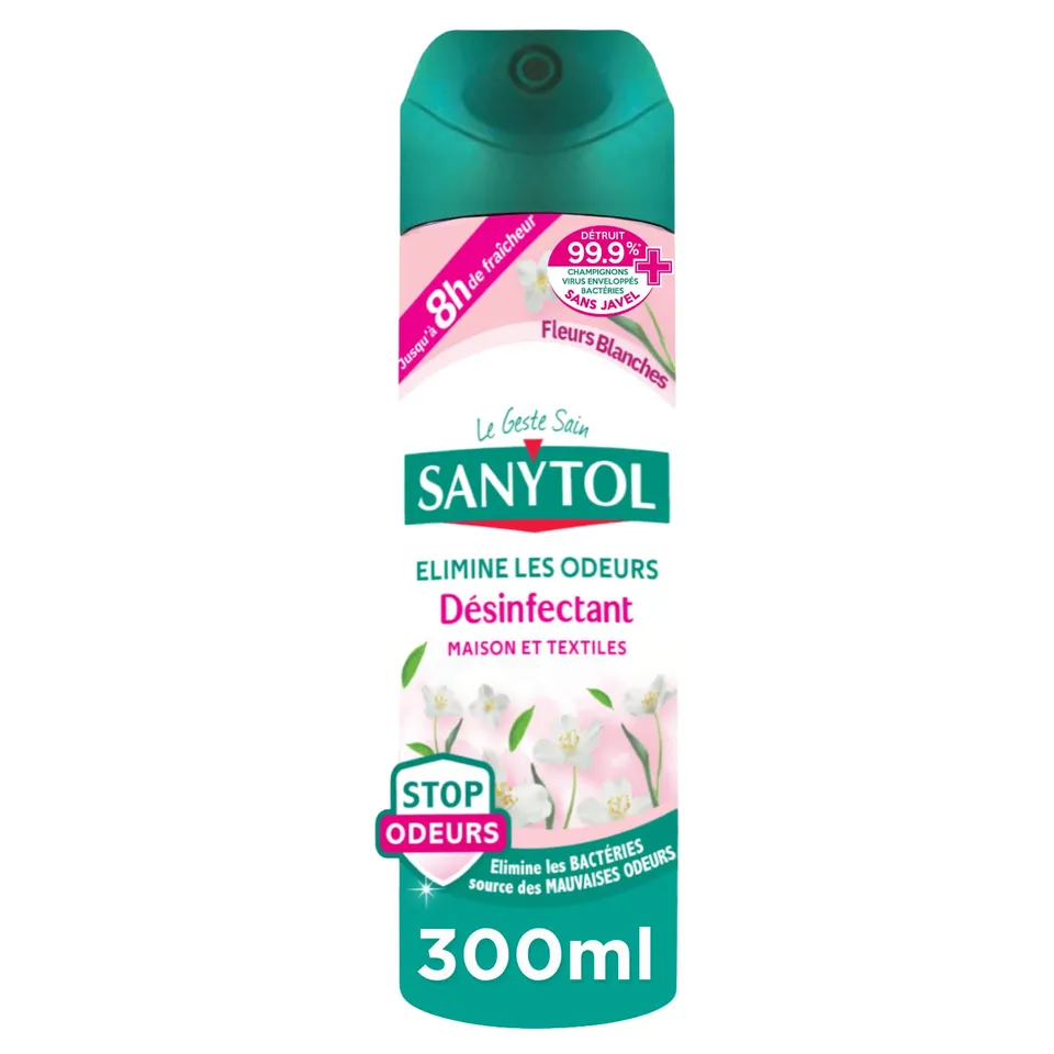 sanytol-d-sodorisant-d-sinfectant-fra-cheur-fleurs-blanches-300-ml image 1