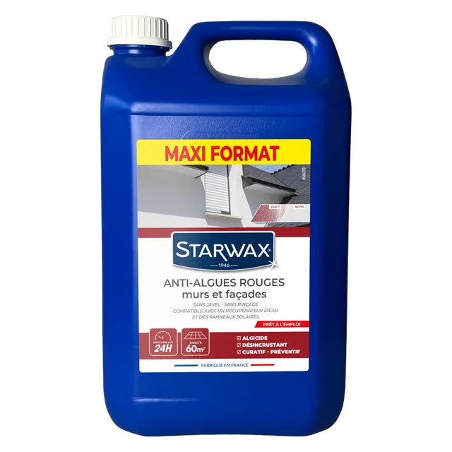 starwax-traitement-anti-algues-rouges-murs-et-fa-ades-6l-pr-t-l-emploi image 1