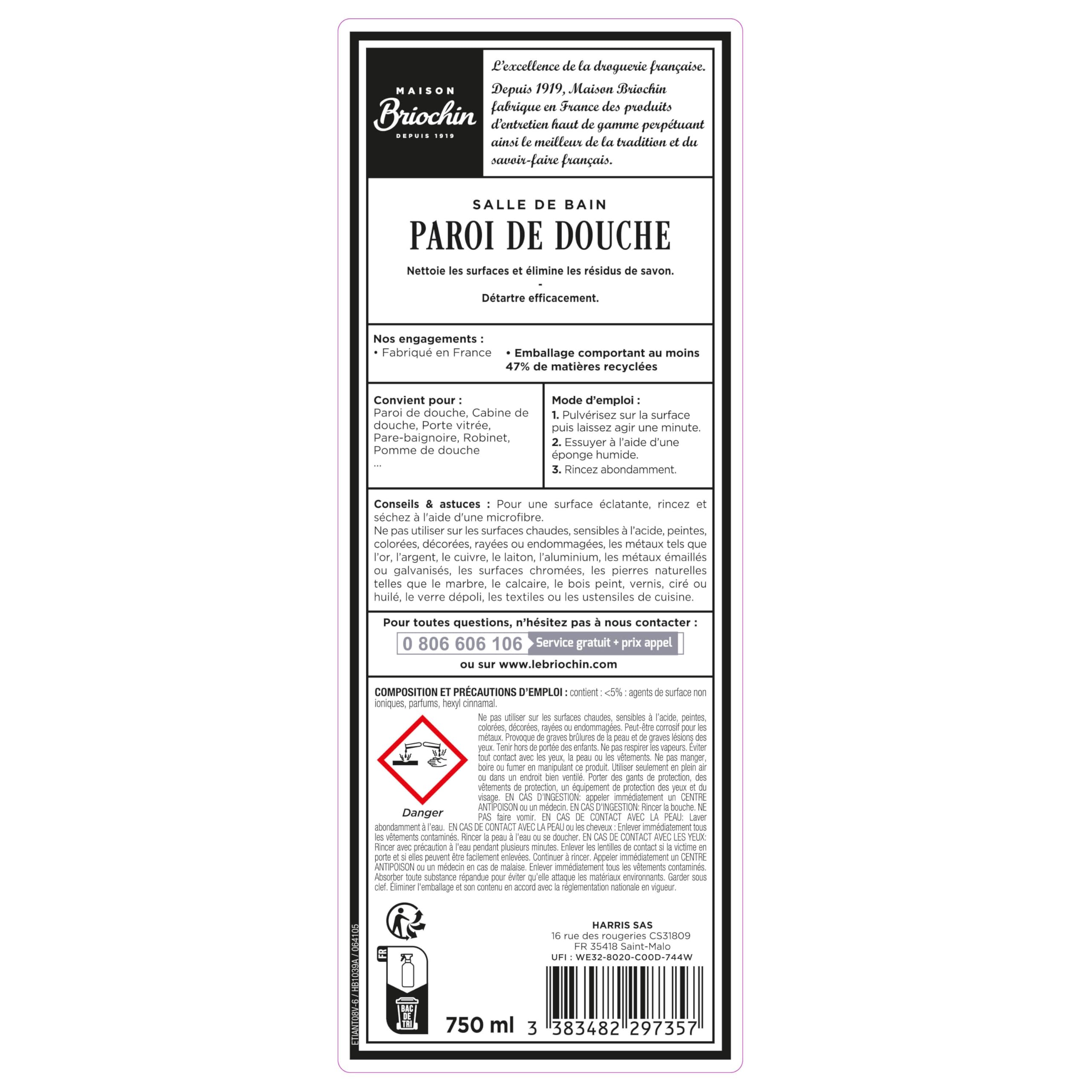 le-briochin-nettoyant-paroi-de-douche-750-ml image 2