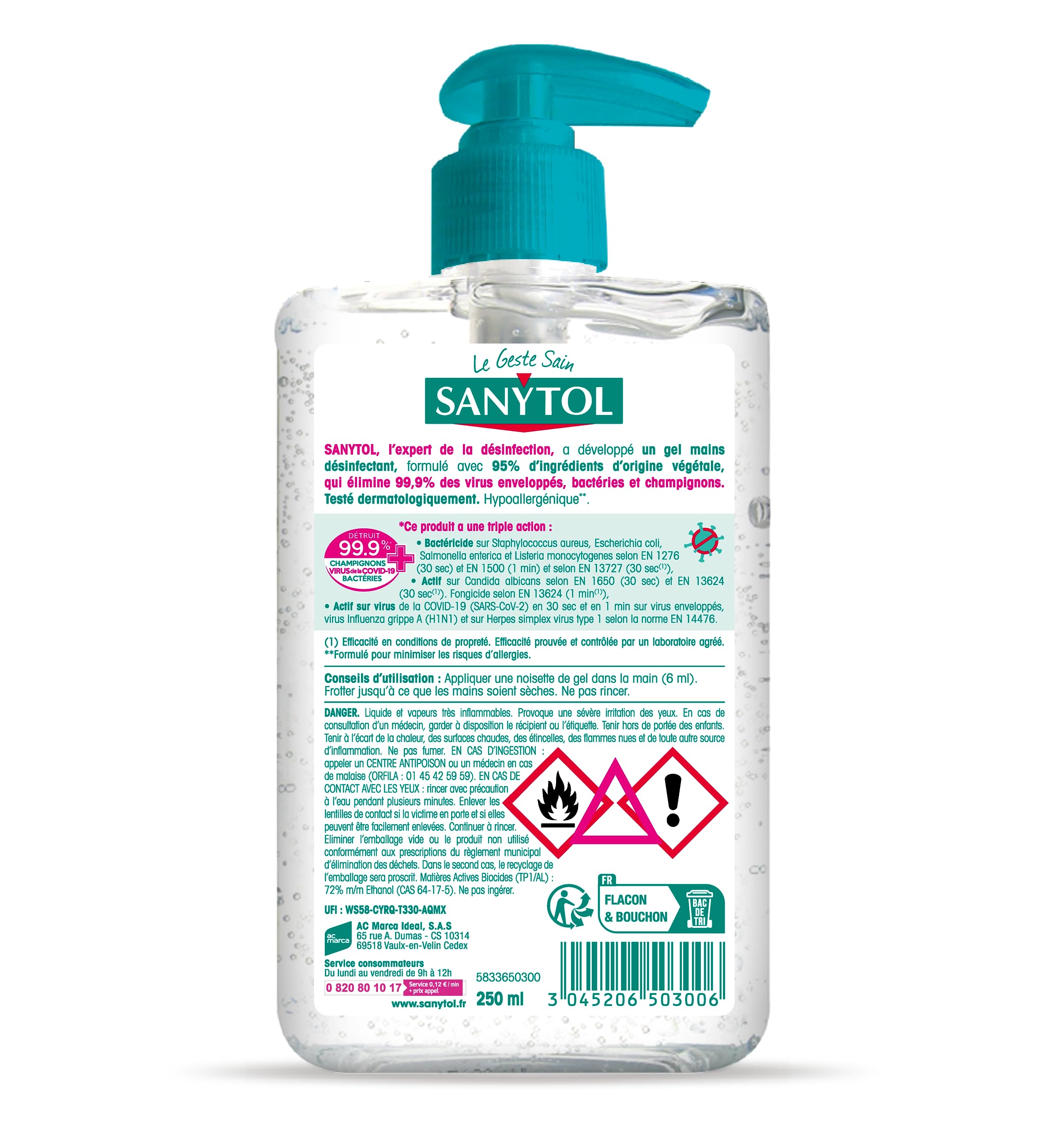 sanytol-gel-mains-d-sinfectant-th-vert-250-ml-lot-de-3 image 3