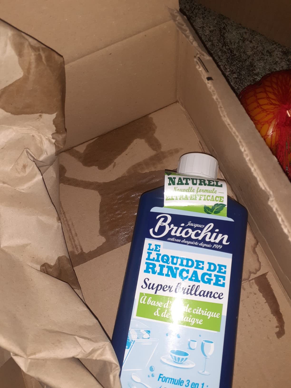 Bien mais odeur vinaigrée au début