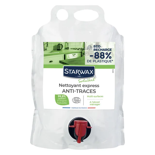starwax-soluvert-nettoyant-multi-usages-alcool-m-nager-co-recharge-3l image 1