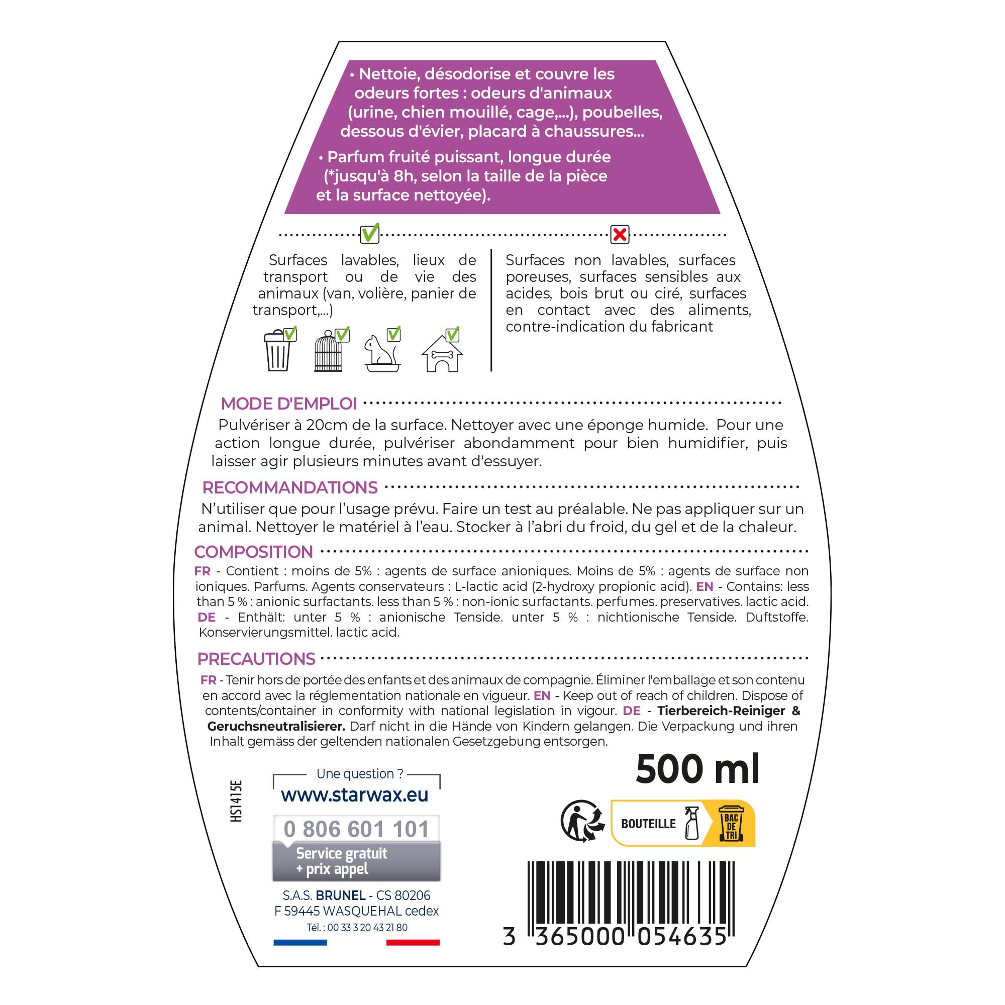 starwax-nettoyant-d-sodorisant-surodorant-animal-500ml image 7