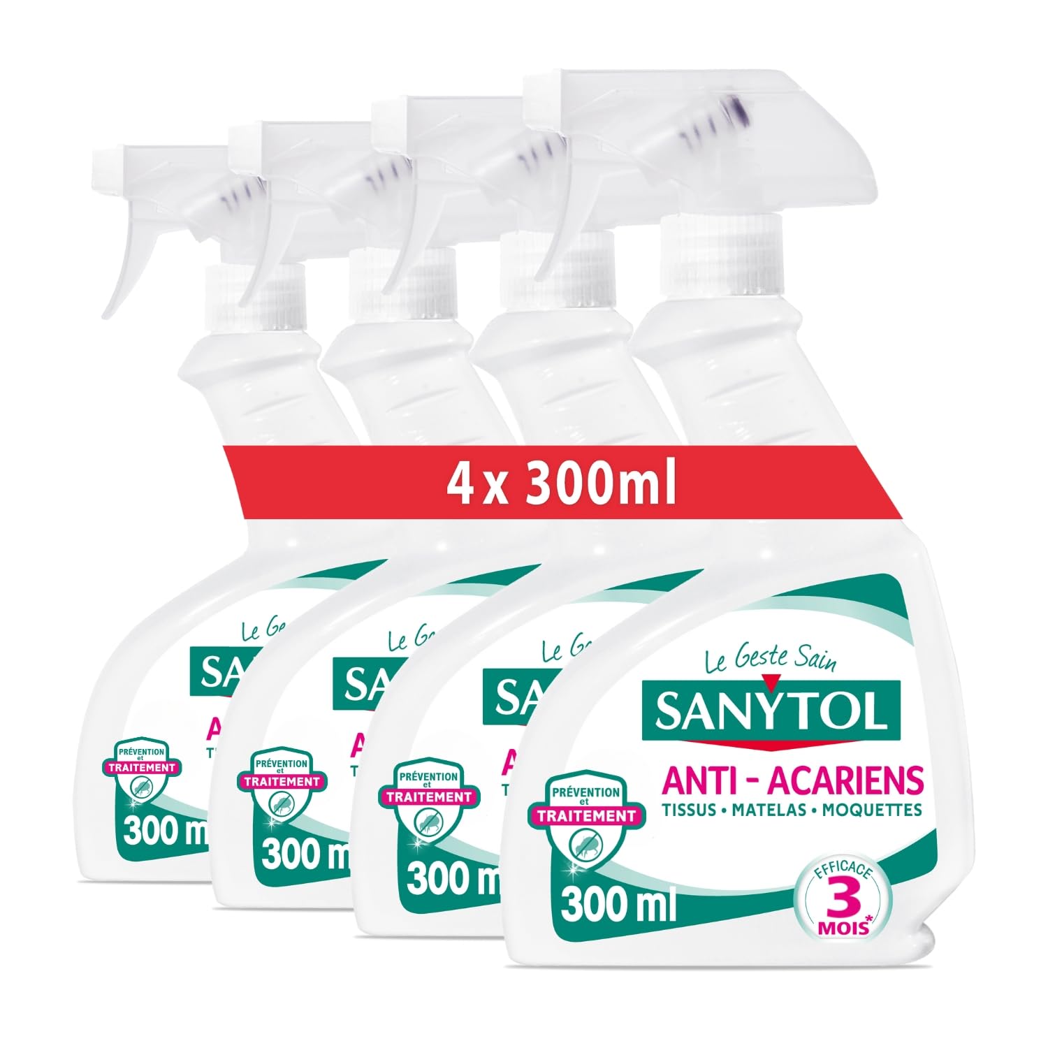 sanytol-d-sinfectant-anti-acariens-punaises-de-lit-et-puces-4-x-300ml image 1