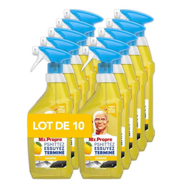 mr-propre-spray-d-graissant-cuisine-citron-500ml-x10 image 1