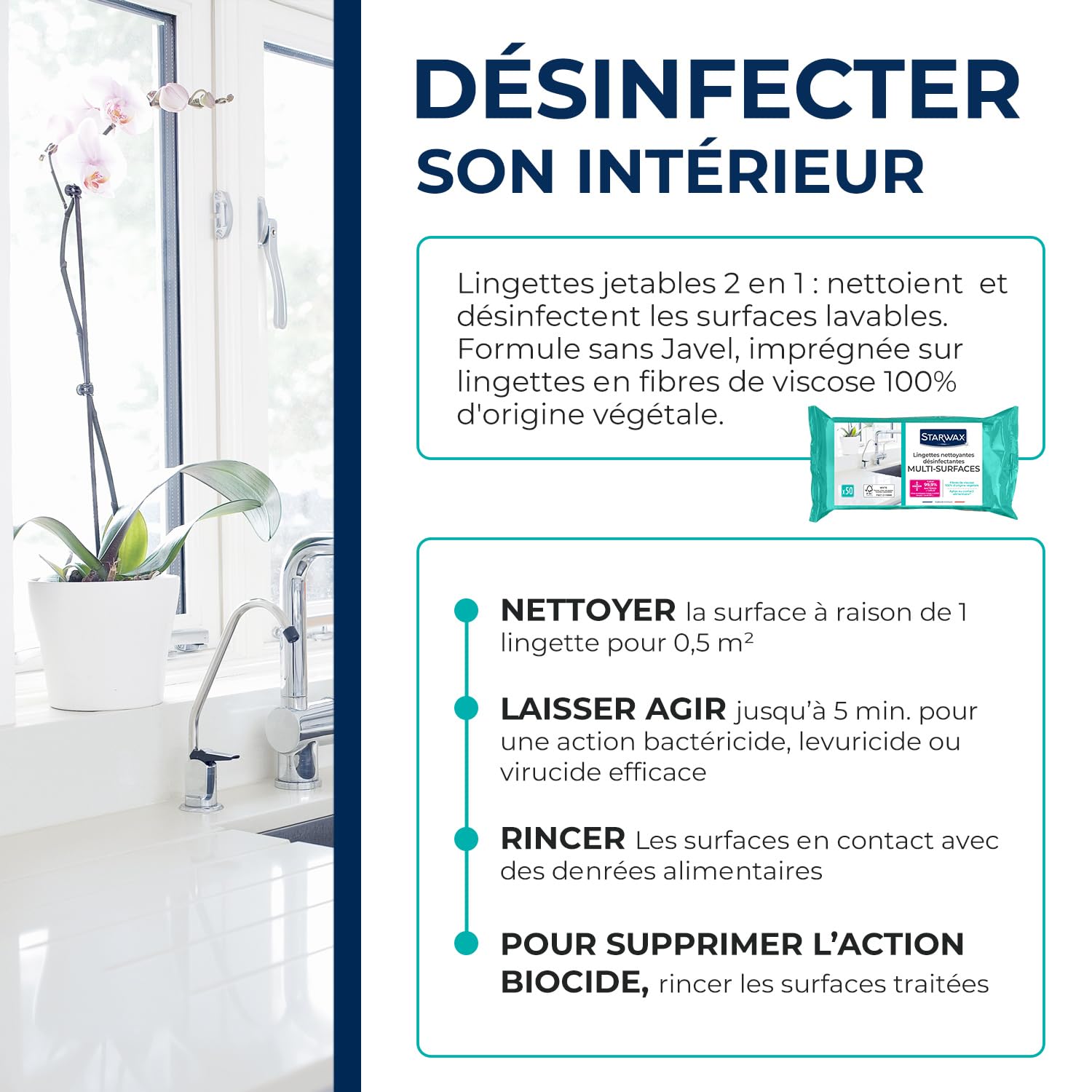 starwax-lingettes-nettoyantes-d-sinfectantes-multi-usages-lot-de-4 image 4