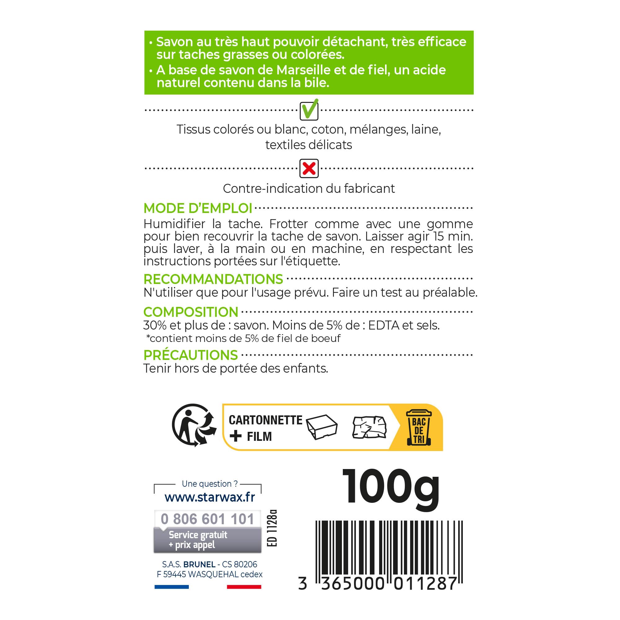 starwax-soluvert-savon-d-tachant-textile-au-fiel-de-b-uf-100g image 2