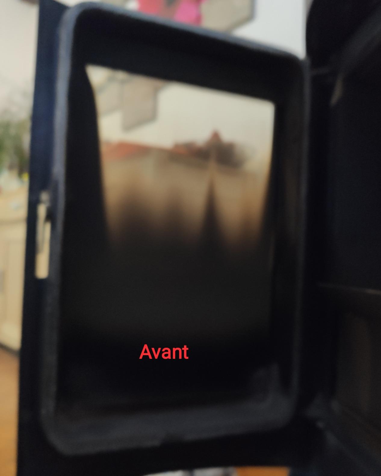 Retrouvé une vitre transparente