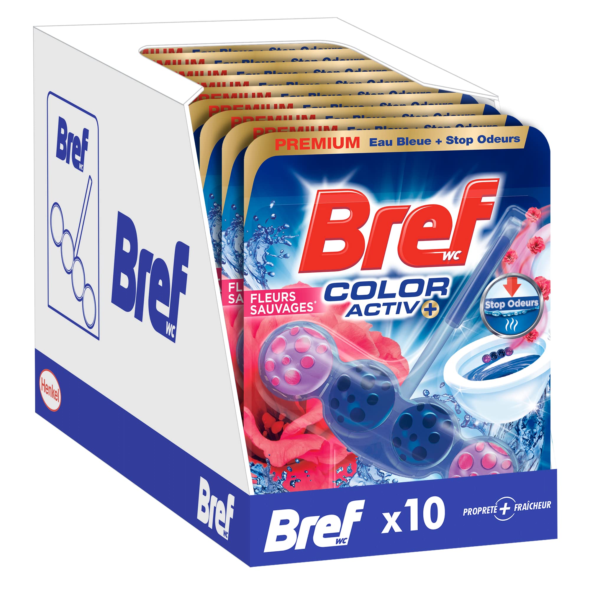 bref-wc-color-activ-fleurs-sauvages-eau-bleue-10-blocs-x-50-g image 1